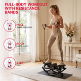 U-Shaped Rock Stepper, with Resistance Bands & Non-Slip Mat
