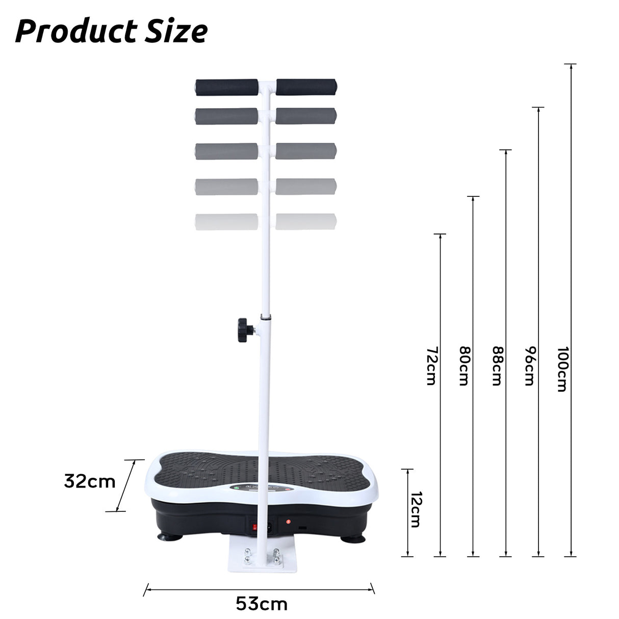 Vibration Platform with Adjustable Handles