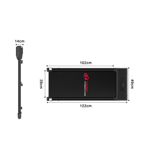 Space Saving Motorised Treadmill 1-10KM/H Walking Machine with LCD Display