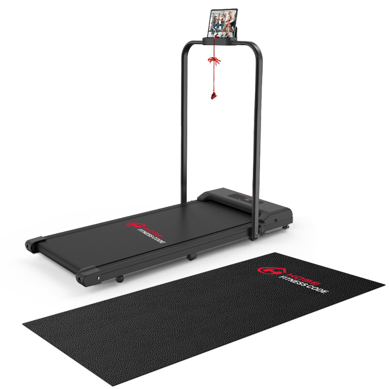 2 in 1 Folding Treadmill, Under Desk Treadmill, 110KM/H Walking Joggi