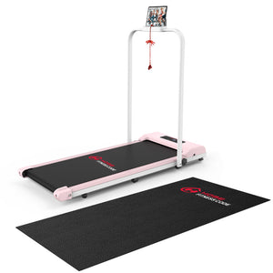 Space Saving Motorised Treadmill 1-10KM/H Walking Machine with LCD Display