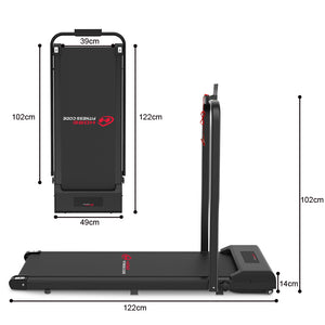 2 in 1 Folding Treadmill, Under Desk Treadmill, Walking Jogging Machine for Home Office