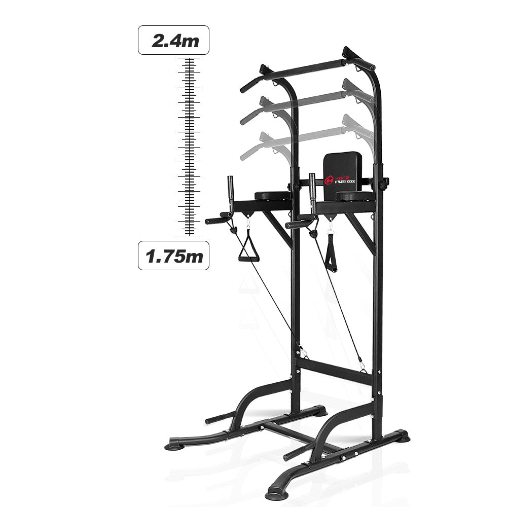  Power Tower Exercise Equipment, Pull Up Bar, Dip Station,  Multi-Function Strength Workout Training Equipment for Home Gym Stand :  Sports & Outdoors