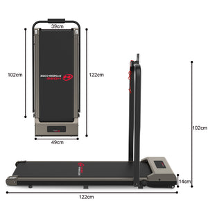 2 in 1 Folding Treadmill, Under Desk Treadmill, Walking Jogging Machine for Home Office