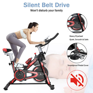 Indoor Cycling Bike Stationary Exercise Bike With LCD Display