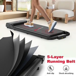 2 in 1 Folding Treadmill, Under Desk Treadmill, Walking Jogging Machine for Home Office