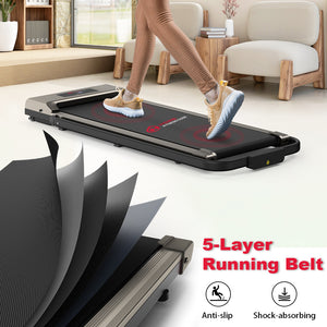 2 in 1 Folding Treadmill, Under Desk Treadmill, Walking Jogging Machine for Home Office