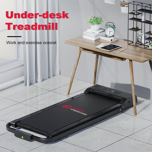 2 in 1 Folding Treadmill, Under Desk Treadmill, Walking Jogging Machine for Home Office
