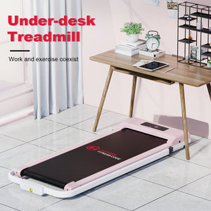2 in 1 Folding Treadmill, Under Desk Treadmill, Walking Jogging Machine for Home Office