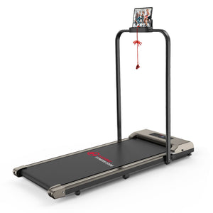 2 in 1 Folding Treadmill, Under Desk Treadmill, 1-10KM/H Walking Jogging Machine for Home Office