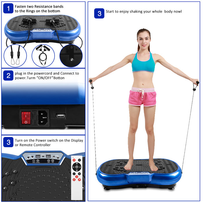 Vibration Plate Whole Body Workout Vibration Platform - HomeFitnessCode - UK