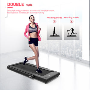 Folding Treadmill 2 in 1, 2.25HP Motorized Treadmill for Home Use with Bluetooth Speaker, Remote Control and LED Display