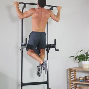 Multi-function Power Tower Dip Station Pull Up Bar with Adjustable Height