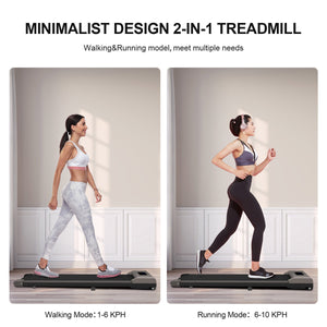 Space Saving Motorised Treadmill Walking Machine with LCD Display