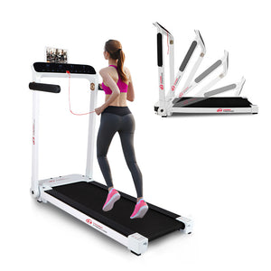 Motorized Folding Treadmill Running Machine with LED Touch Display
